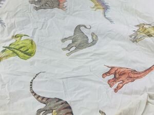 The Company Store Dinosaurs Fitted Twin Sheet 100% Cotton Made Israel Boys Dino